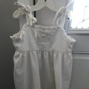 White Monogrammed Dress